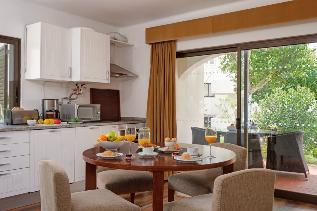 dining table from the self catering apartment
