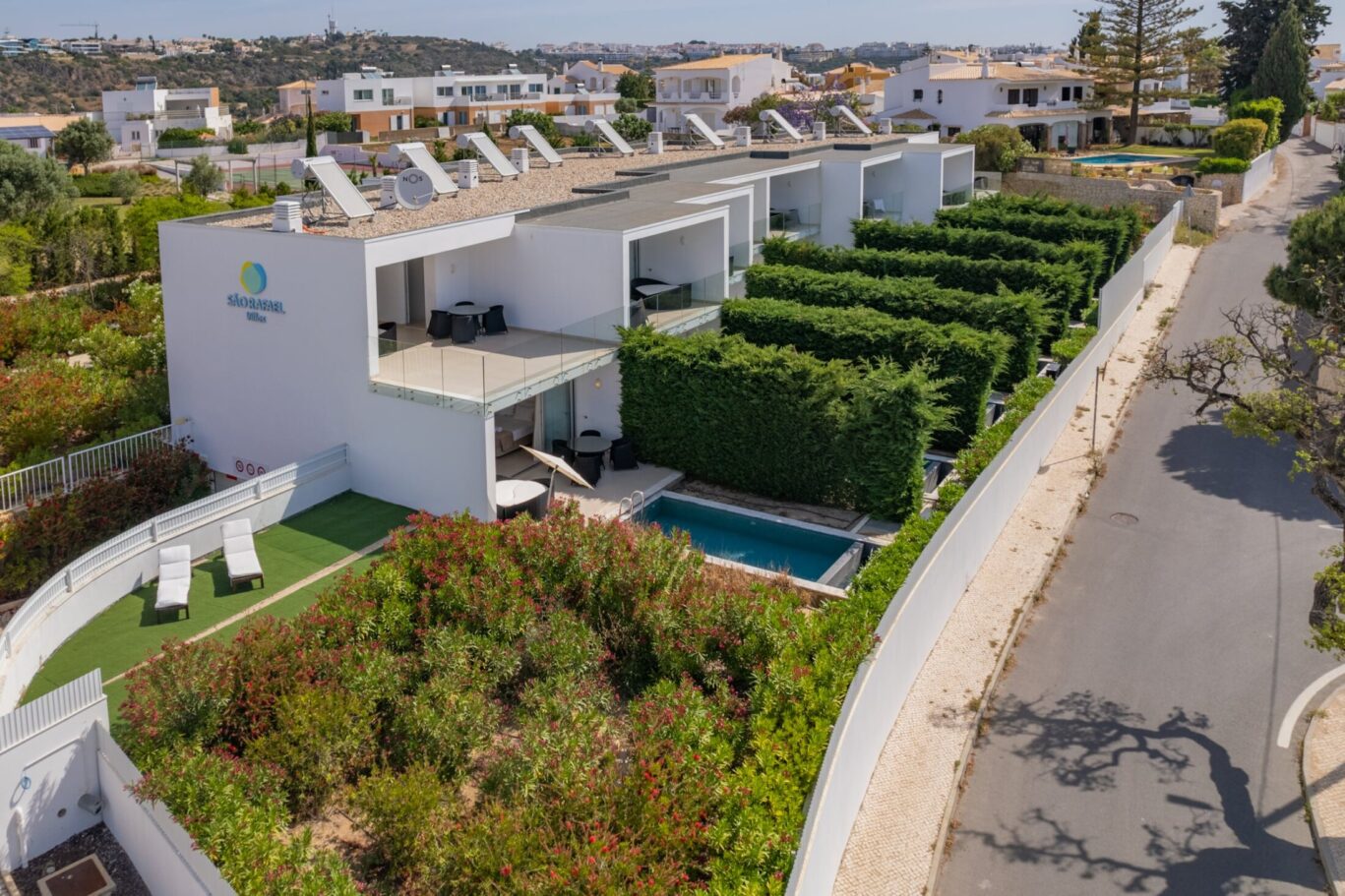 sky view of the apartments