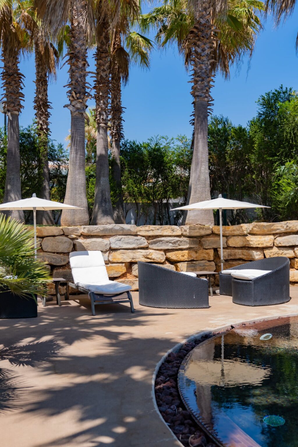 hotel pool area