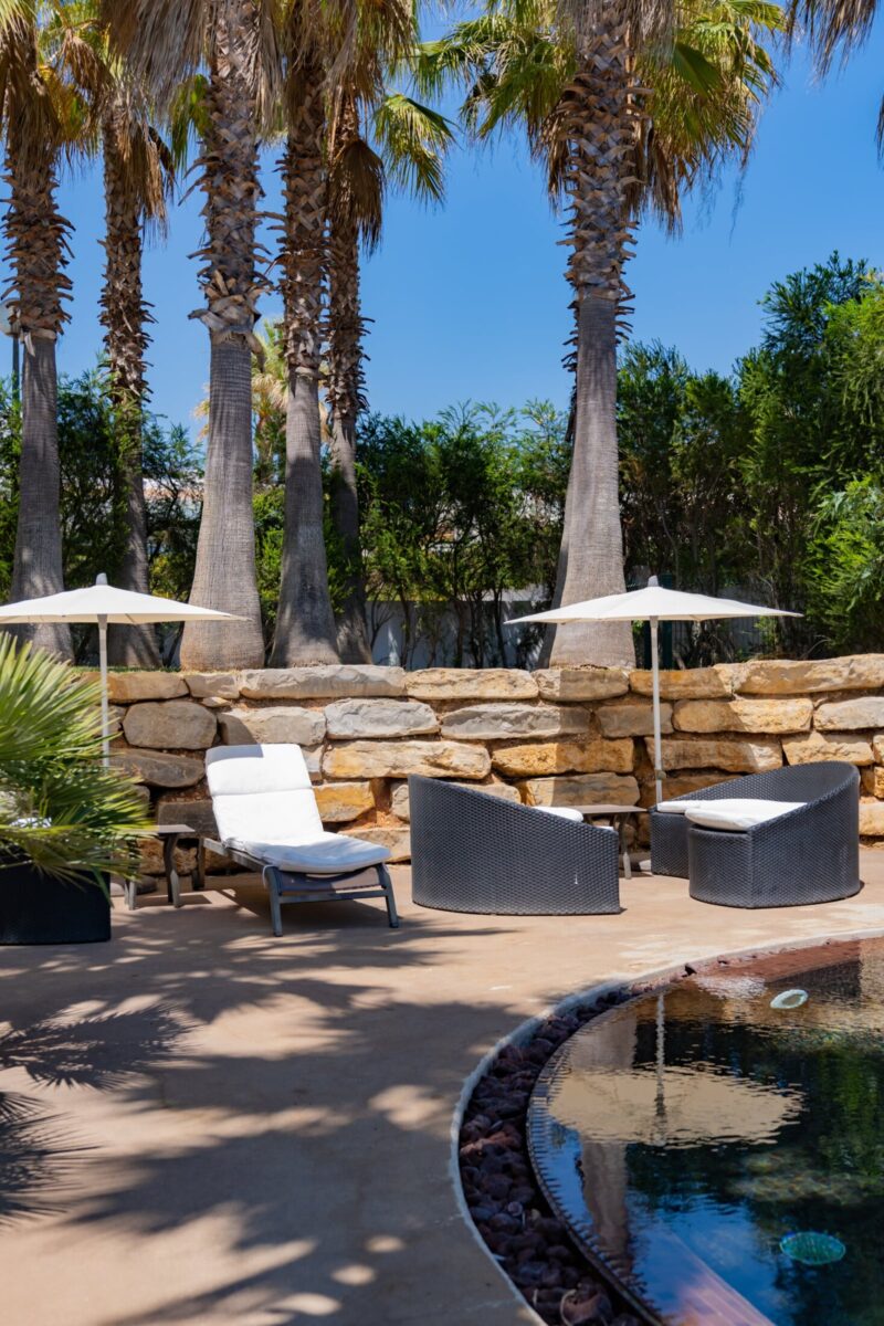 hotel pool area