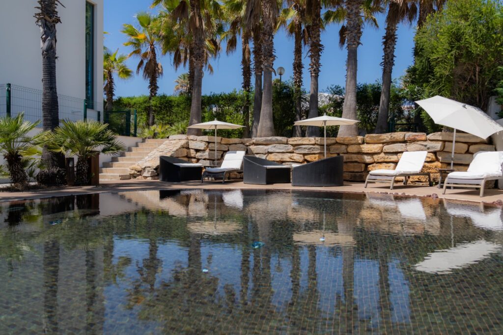 hotel pool area