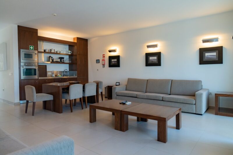 lounge area at the self catering apartment