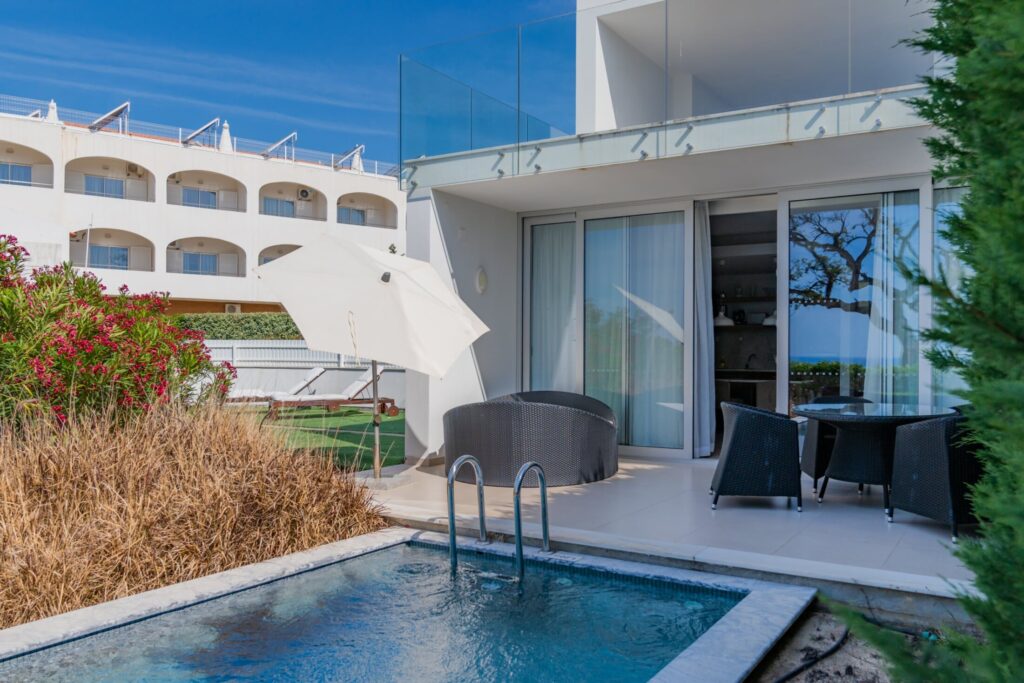 outside pool