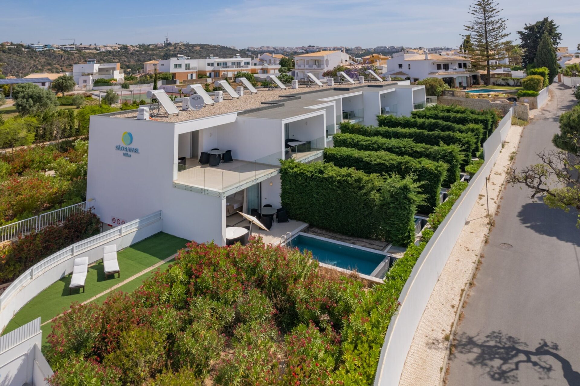 sky view of the premium apartments