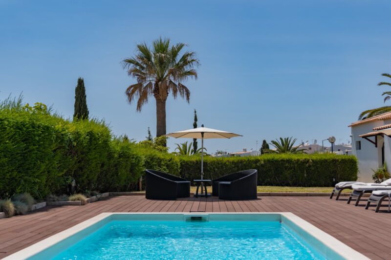 The resort pool area