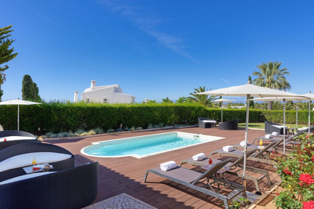 The resort pool area