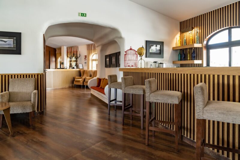 view from the bar at the main lobby