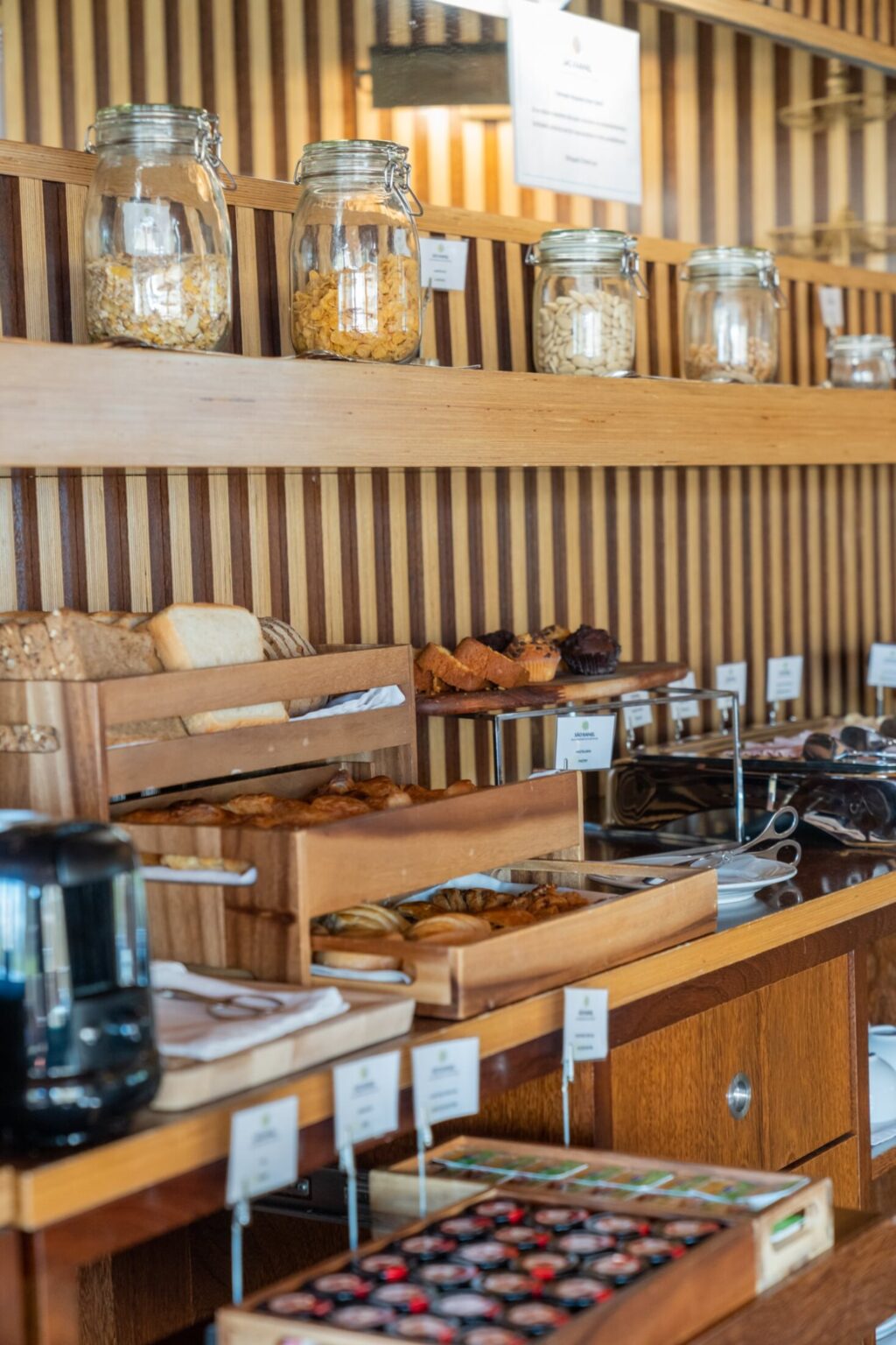 Food options at the dining area